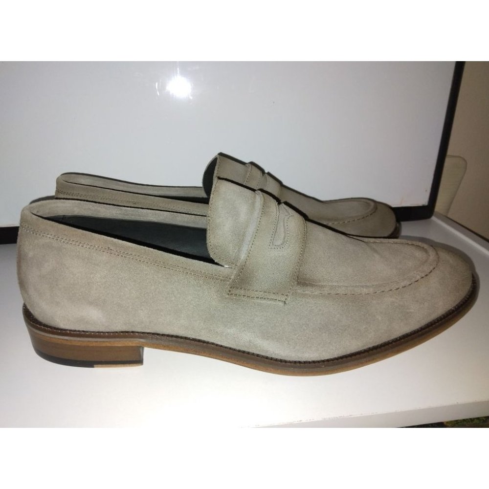 Marc Joseph Washington St Slip-on Grey suede Dress casual size 7men shoe NEW